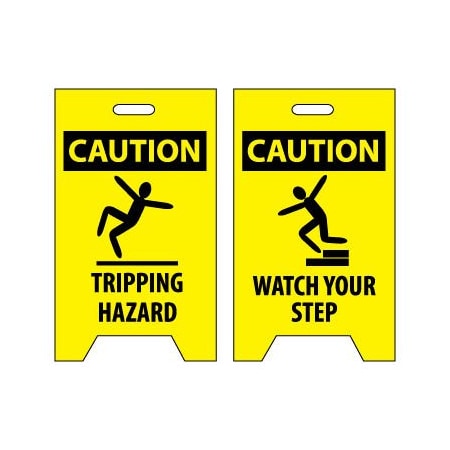 National Marker Co Floor Sign - Caution Tripping Hazard Watch Your Step FS36